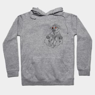 chibi phantom moon outline Hoodie